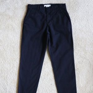 Ankle Length Blue Slacks